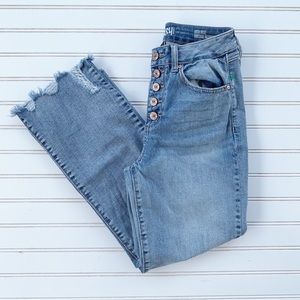 Rewash High Rise Vintage Reunion Distressed Jeans Size 3/26